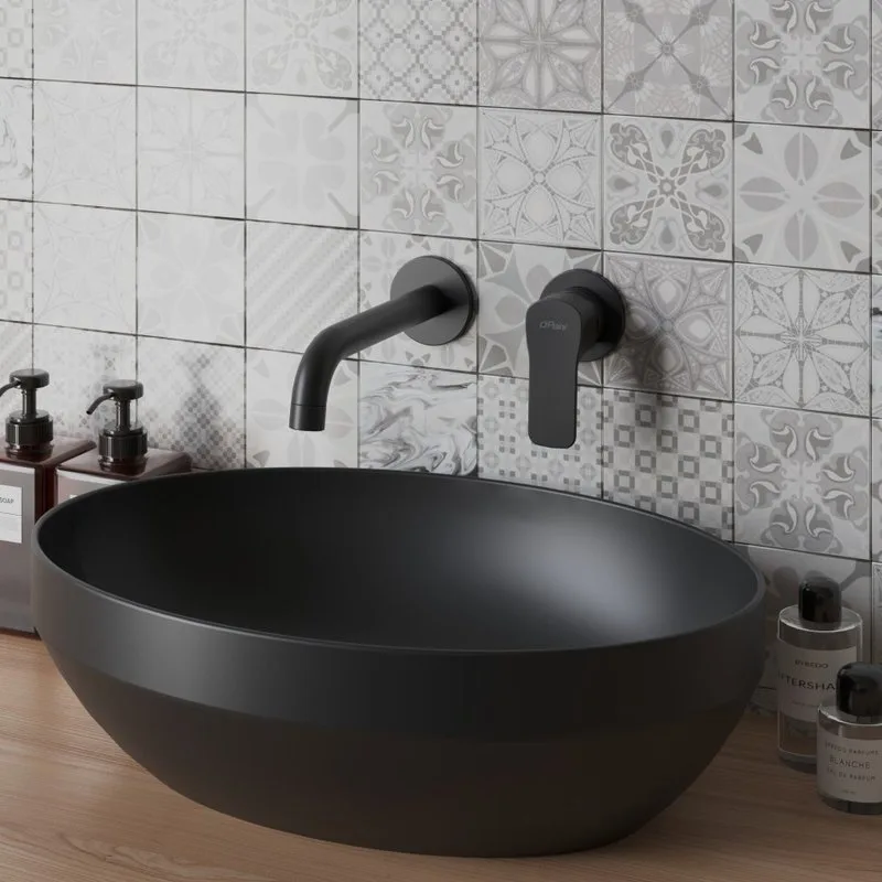 Смеситель для раковины Paini Viva Style P4YO208 С ВНУТРЕННЕЙ ЧАСТЬЮ, черный Sancos — официальный сайт