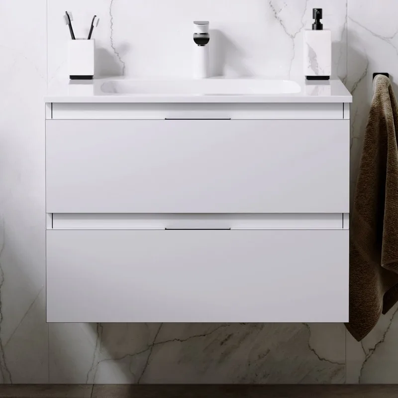 Тумба под раковину без столешницы Aqwella 5 stars Accent 75 белая Sancos — официальный сайт