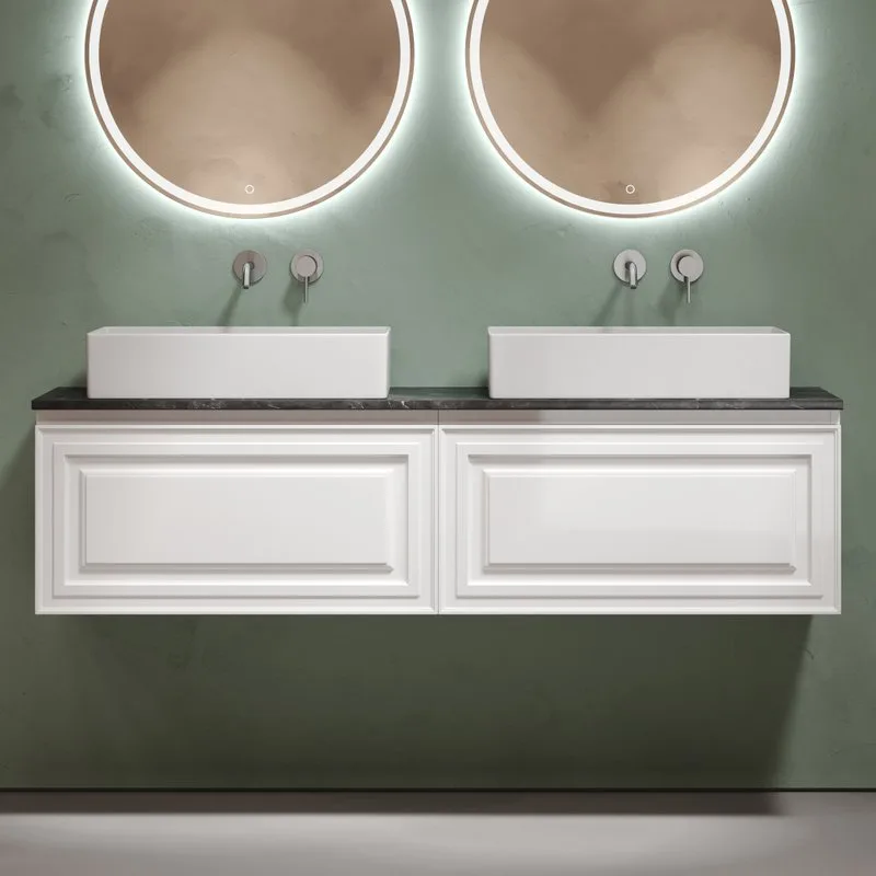 Тумба с раковиной Sancos Very 160 bianco, столешница черный мрамор TT160A1, раковина CN6070 Sancos — официальный сайт