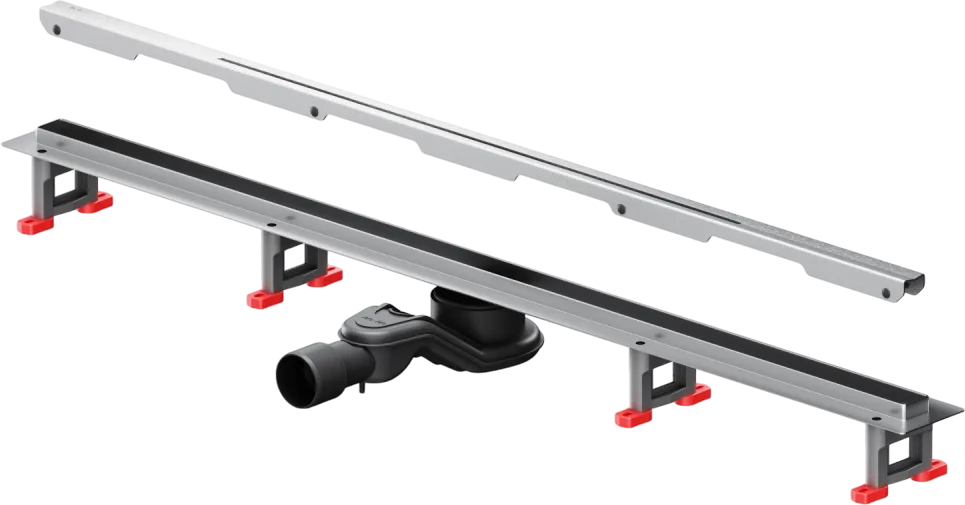 Душевой трап (лоток) AM.PM MasterFlow Slim line 100 см, сталь матовая Sancos — официальный сайт