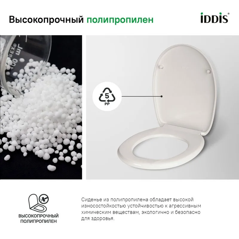 Крышка-сиденье IDDIS Optima Home ID 01 046.1 bel Sancos — официальный сайт