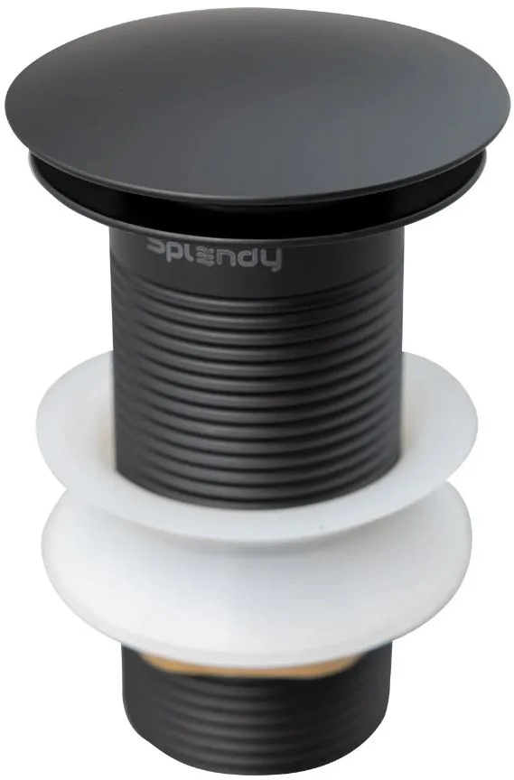 Донный клапан для раковины Splendy AA3071NORMBM без перелива, черный матовый Sancos — официальный сайт