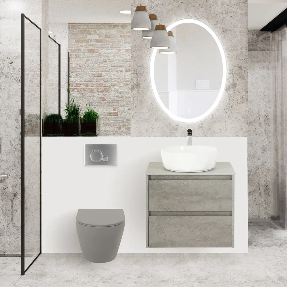 Чаша для унитаза подвесного BelBagno Colorato BB062CHR-GR матовая серая Sancos — официальный сайт