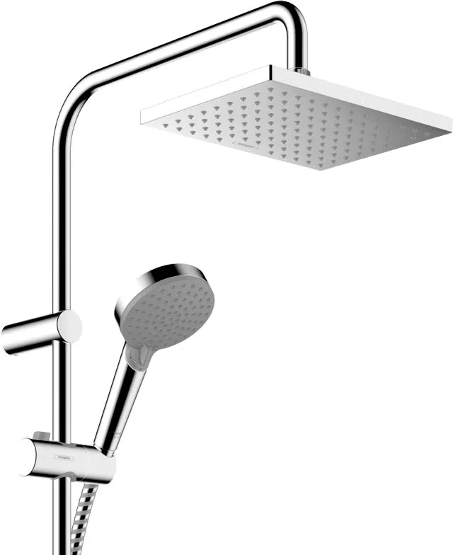 Душевая стойка Hansgrohe Vernis Shape 26289000 Showerpipe 230 1jet Reno, EcoSmart, хром Sancos — официальный сайт