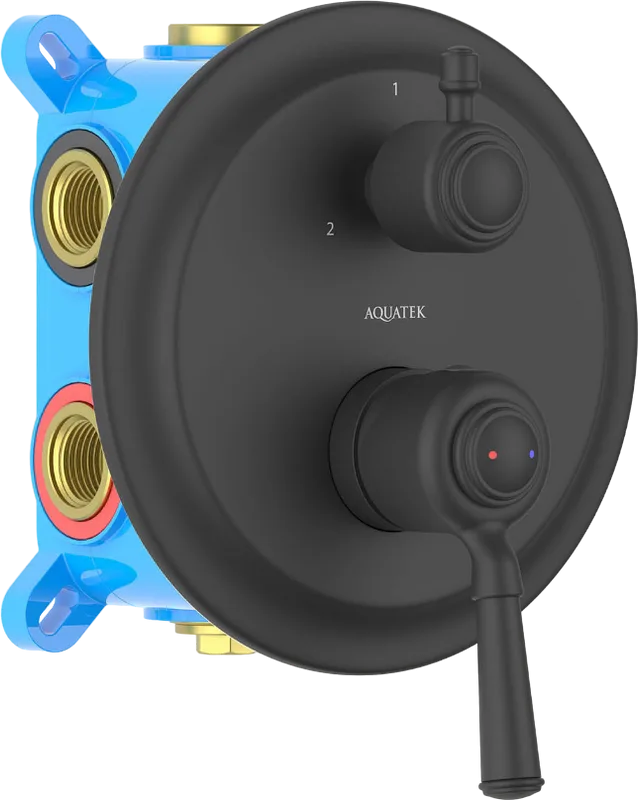 Встраиваемый смеситель AQUATEK Классик AQ1547MB С ВНУТРЕННЕЙ ЧАСТЬЮ, 3 режима, мато Sancos — официальный сайт