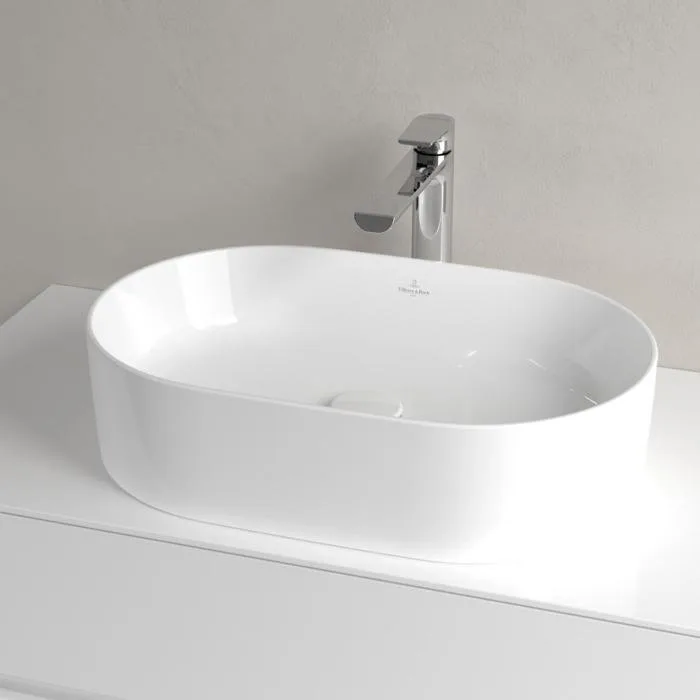 Накладная раковина Villeroy & Boch Collaro 4A1956R1 альпийский белый, CeramicPlus Sancos — официальный сайт