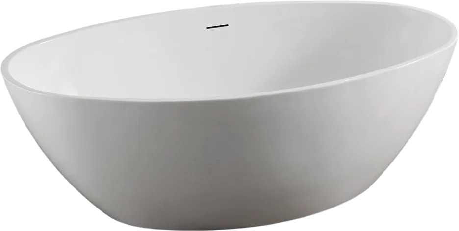 Акриловая ванна Abber AB9249 175x100 см, отдельностоящая, белая, овальная, с каркасом, со сливом-пер Sancos — официальный сайт