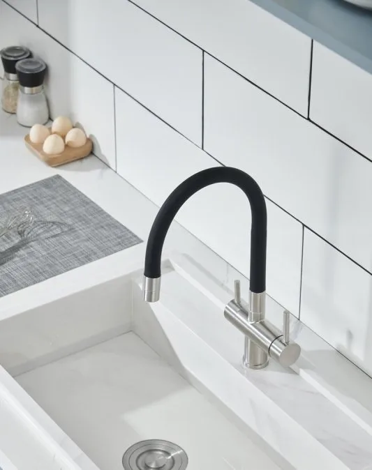 Смеситель для кухни Emar Steel ЕС - 3015 satin Sancos — официальный сайт
