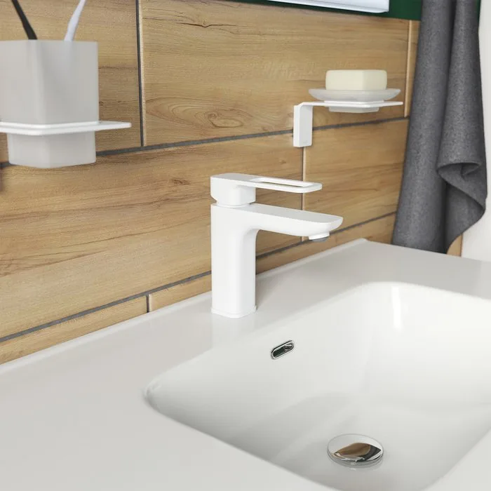 Смеситель для раковины IDDIS Slide SLIWT00i01 белый Sancos — официальный сайт