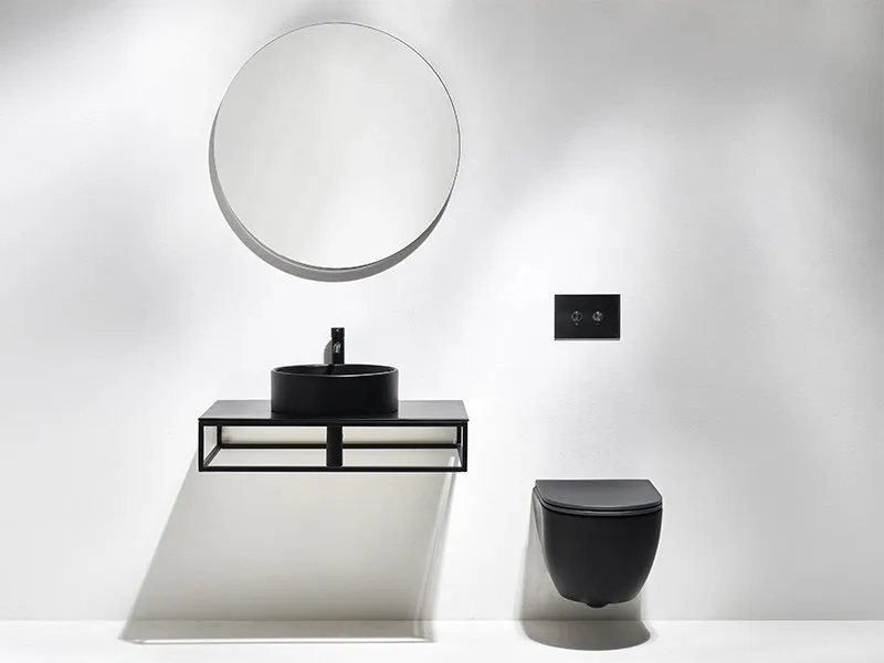Унитаз подвесной Simas Trevi TR 18 black matt Sancos — официальный сайт