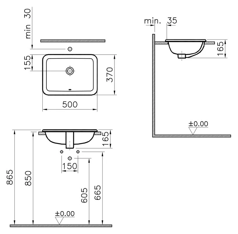Раковина VitrA S20 5474B003-0642 Sancos — официальный сайт