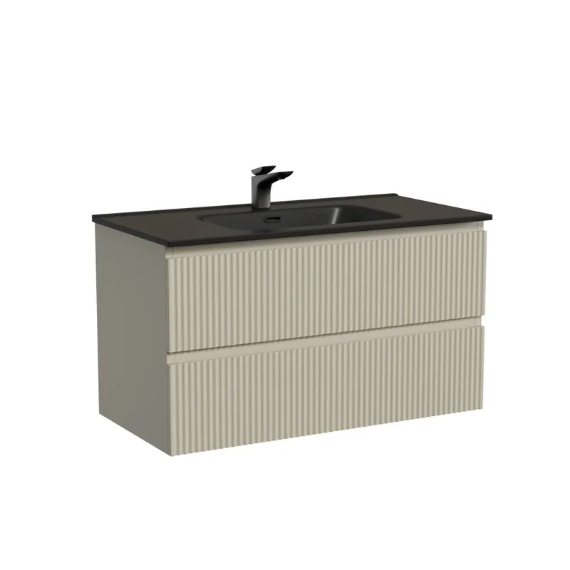Тумба с раковиной Sancos Snob R 90 beige soft, раковина CN7002MB Sancos — официальный сайт