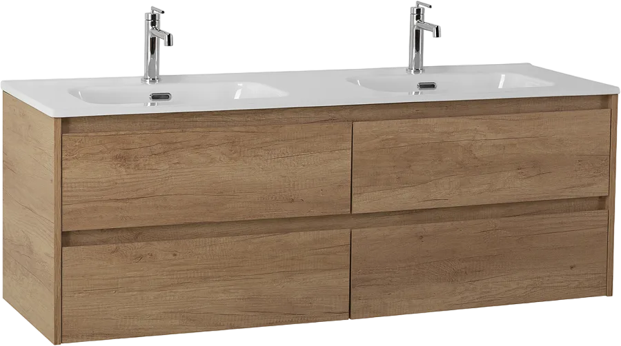 Тумба под раковину без столешницы BelBagno Kraft 120 4 ящика, для двоих, rovere nebrasca nature Sancos — официальный сайт