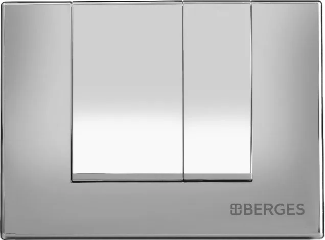 Кнопка смыва Berges Novum S2 хром, матовый Sancos — официальный сайт