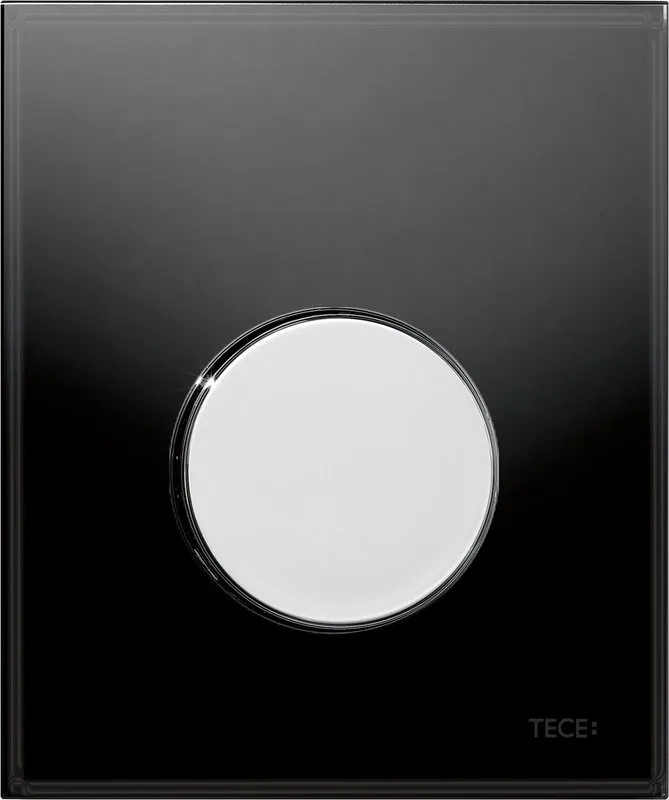 Кнопка смыва TECE Loop Urinal 9242656 черное стекло, кнопка хром Sancos — официальный сайт