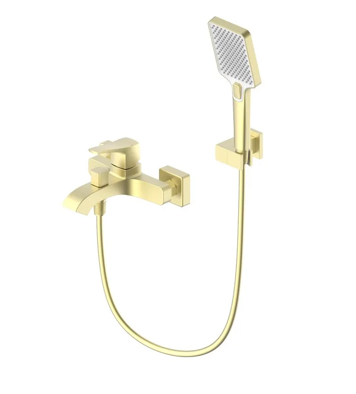 Смеситель для ванны с душем Wonzon & Woghand WW-88037072-BG, брашированное золото Sancos — официальный сайт