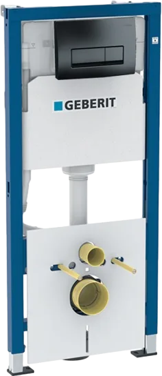 Система инсталляции для унитазов Geberit Delta 50 458.128.DW.1, с кнопкой смыва, черная Sancos — официальный сайт