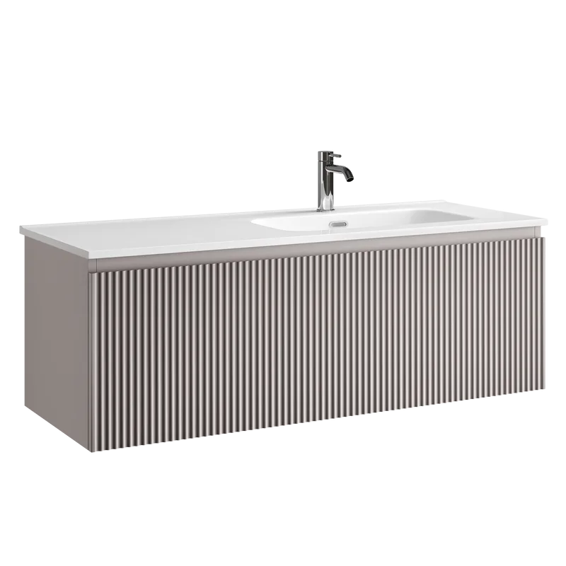 Тумба под раковину Sancos Snob R 1.0 120 подвесная Doha soft (пыльная роза), SNR1.0120RSM Sancos — официальный сайт