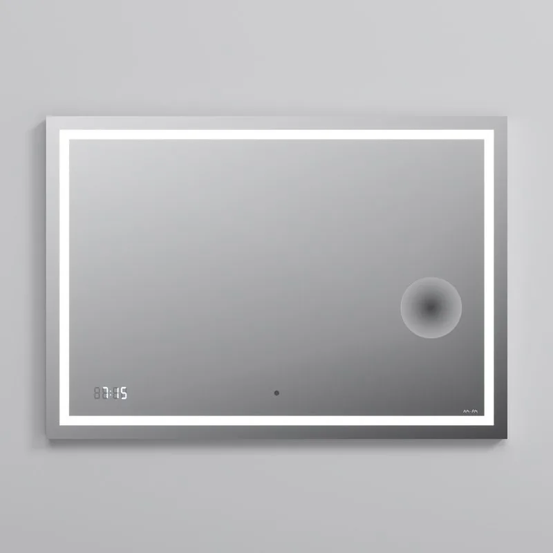 Зеркало AM.PM Gem 100 с LED-подсветкой, часами и косметическим зеркалом Sancos — официальный сайт