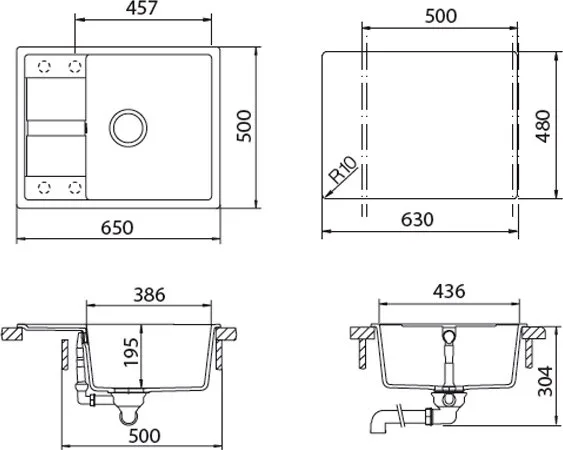 Мойка кухонная Schock Optima 50D Cristalite оникс Sancos — официальный сайт