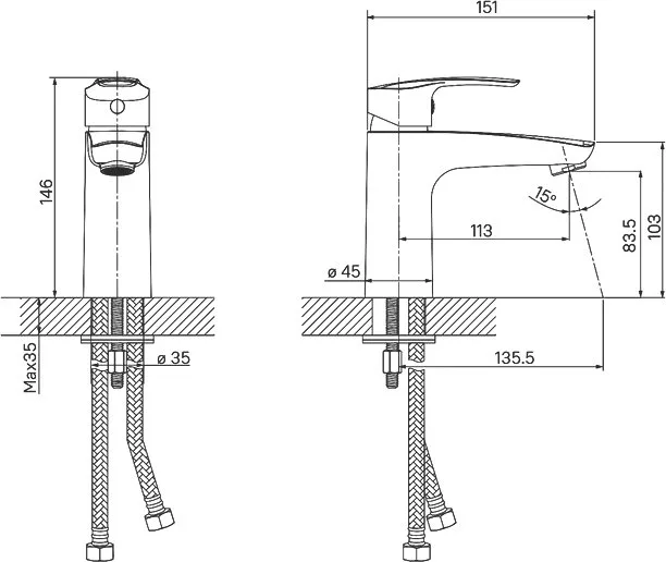 Смеситель для раковины IDDIS Ray RAYBL00i01 черный Sancos — официальный сайт