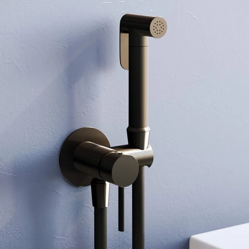 Гигиенический душ RGW Shower Panels SP-211B со смесителем, С ВНУТРЕННЕЙ ЧАСТЬЮ, черный Sancos — официальный сайт