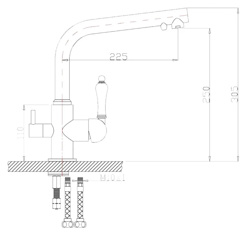 Смеситель для кухни Zorg Clean Water ZR 313 YF-33 хром Sancos — официальный сайт