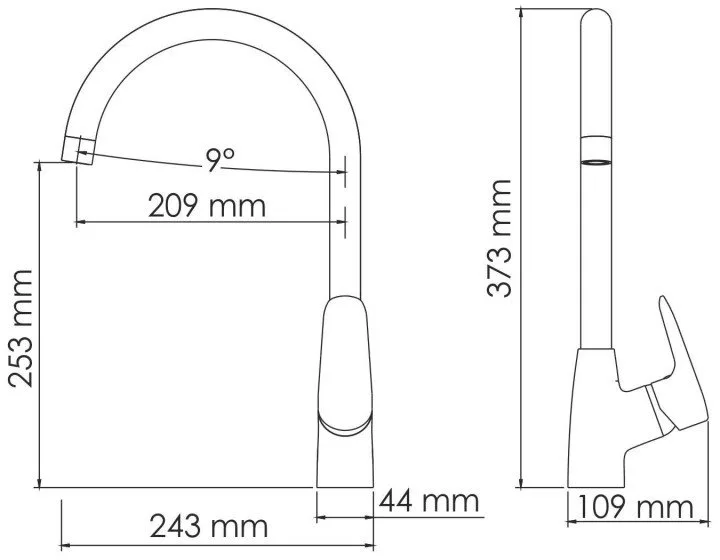 Смеситель для кухни Wasserkraft Vils 5607 Sancos — официальный сайт