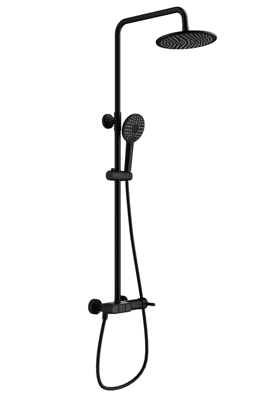 Душевая стойка Wonzon & Woghand MUSE Corno WW-A30653-MB, матовая черная Sancos — официальный сайт