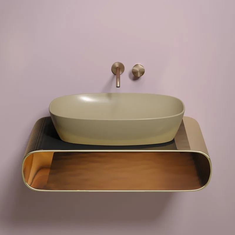 Накладная раковина Ceramicanova Element CN6049MC капучино матовая Sancos — официальный сайт