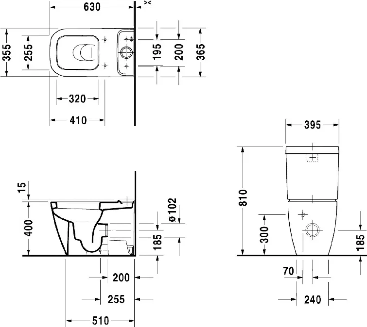 Бачок для унитаза Duravit Happy D.2 0934100005 Sancos — официальный сайт