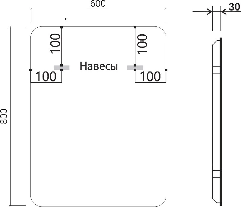 Зеркало Vincea VLM-3VC600B-2 80х60 с подсветкой и антизапотевателем Sancos — официальный сайт
