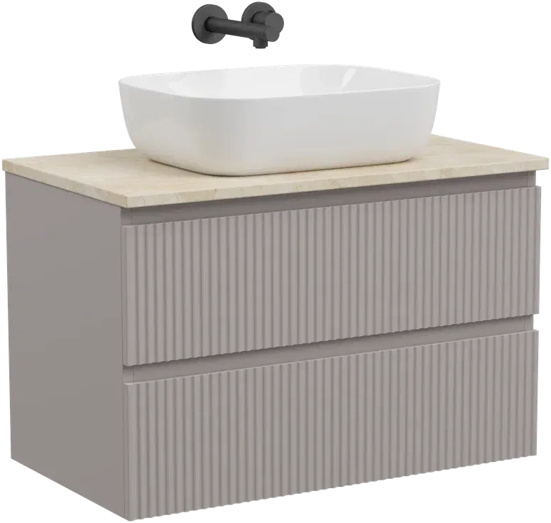 Тумба с раковиной Sancos Snob R 80 см, doha soft, столешница бежевая, раковина CN6008 Sancos — официальный сайт