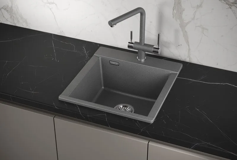Мойка кухонная Granula Estetica 4701, графит Sancos — официальный сайт