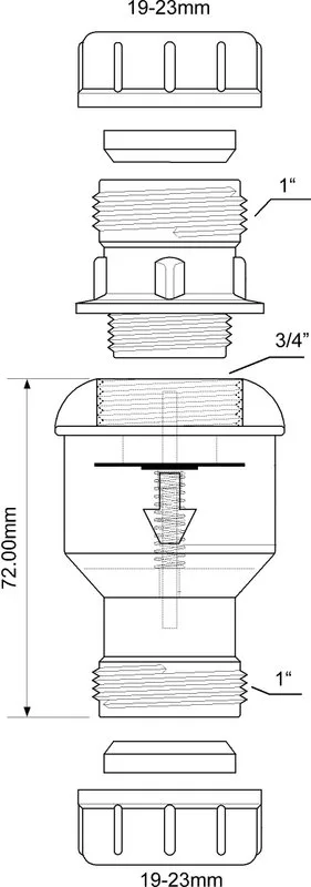 Сифон для раковины McAlpine Convalve Sancos — официальный сайт