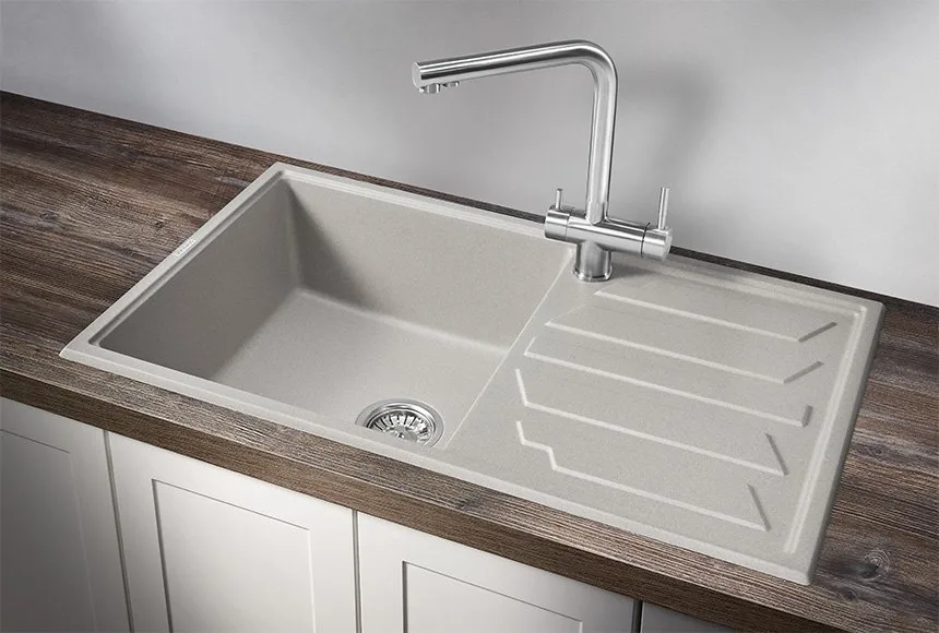 Мойка кухонная Granula 8601, базальт Sancos — официальный сайт