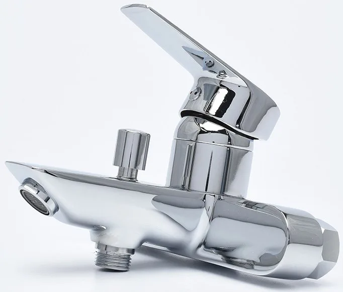 Смеситель для ванны с душем AQUAme Prato AQMP6112, хром Sancos — официальный сайт