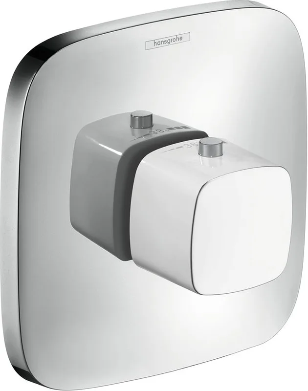 Термостатический смеситель встраиваемый Hansgrohe PuraVida 15772400, для душа, матовый белый, хром Sancos — официальный сайт