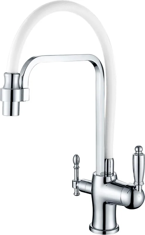 Смеситель для кухни Zorg Sanitary ZR 342-8 YF с гибким изливом Sancos — официальный сайт