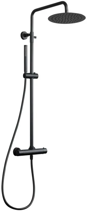 Душевая стойка Splendy Relax P RP208XTR25C1BM, с термостатом, черный матовый Sancos — официальный сайт