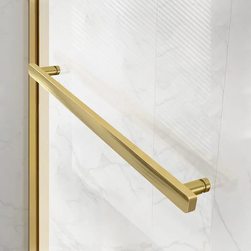 Душевая дверь в нишу Vincea Slim Soft VDS-1SS110CLG 110 см, профиль брашированное золото, стекло про Sancos — официальный сайт