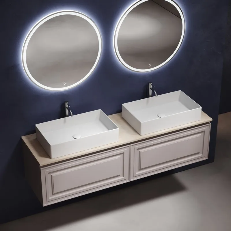 Тумба с раковиной Sancos Very 160 doha soft, столешница бежевая TT160A2X, раковина CN6070 Sancos — официальный сайт