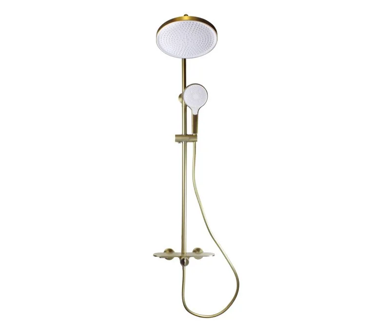 Душевая стойка Bronze de Luxe Icon 80112CG, матовое золото Sancos — официальный сайт