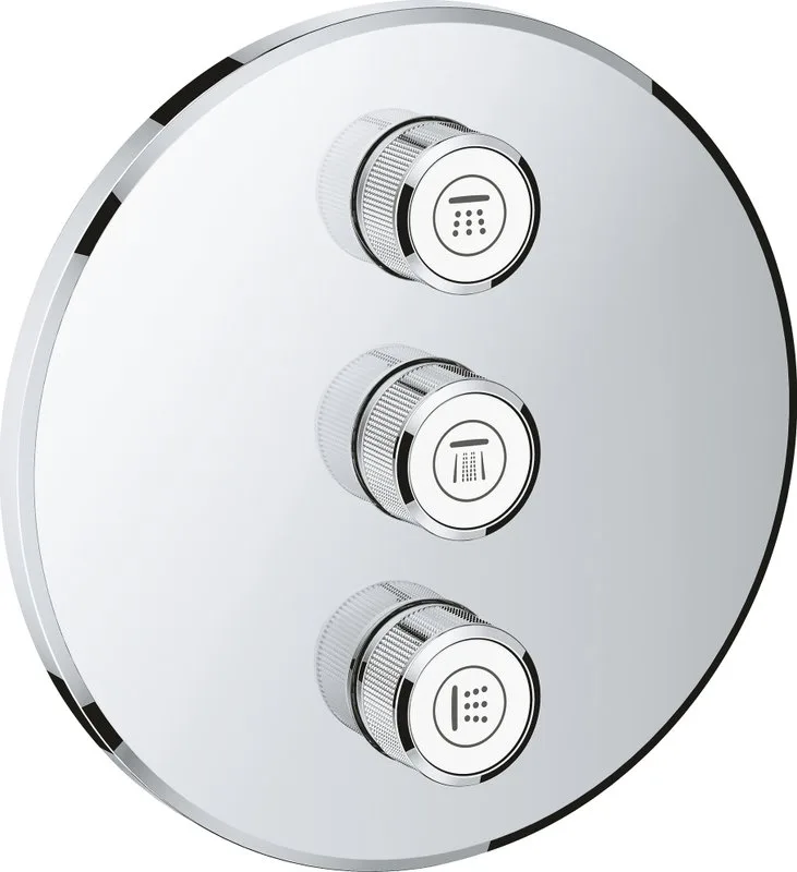 Переключатель потоков Grohe Grohtherm SmartControl на три потребителя Sancos — официальный сайт
