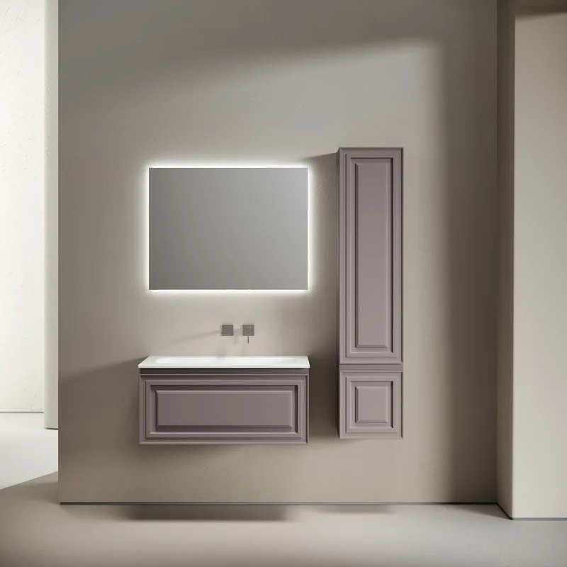 Тумба с раковиной Sancos Very 90 подвесная, doha soft, раковина СN7019wx Sancos — официальный сайт