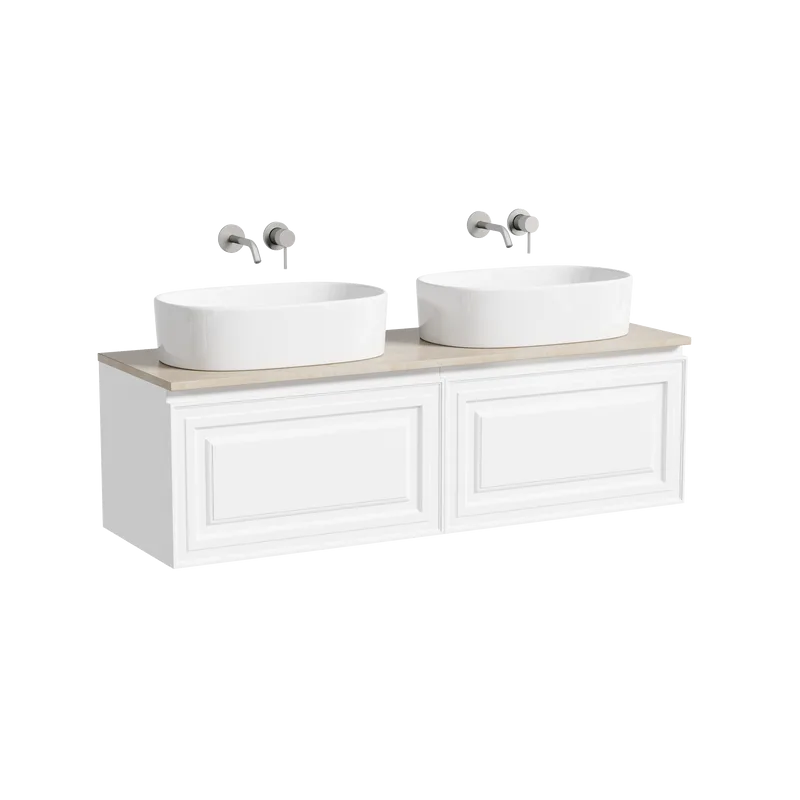 Тумба с раковиной Sancos Very 140 bianco, столешница бежевая TT140A2, раковина CN6075 Sancos — официальный сайт