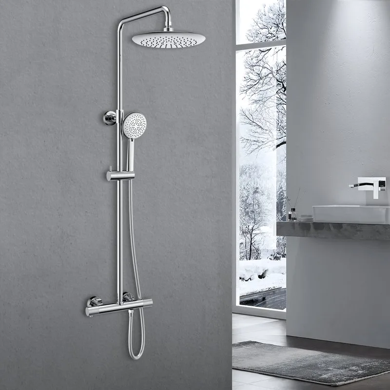 Душевая стойка Vincea Desire VSFS-1D0TCH, с термостатом, хром Sancos — официальный сайт