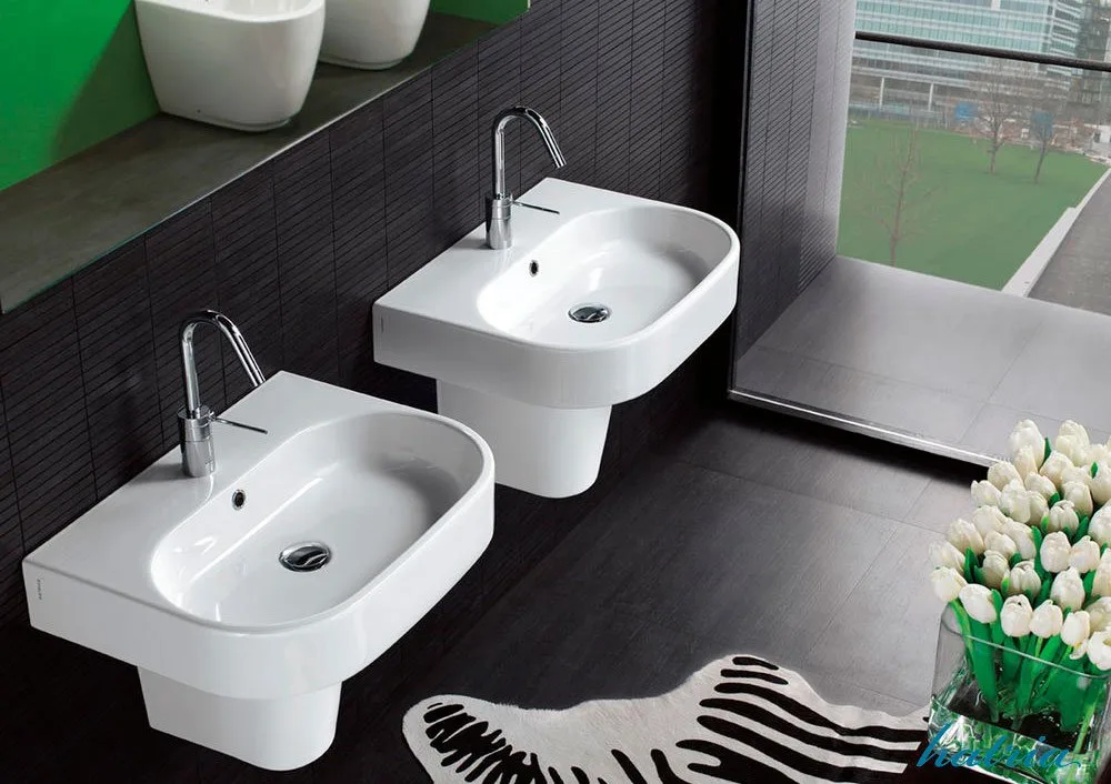 Раковина Hatria Area Y0UH01 60 см. белая Sancos — официальный сайт