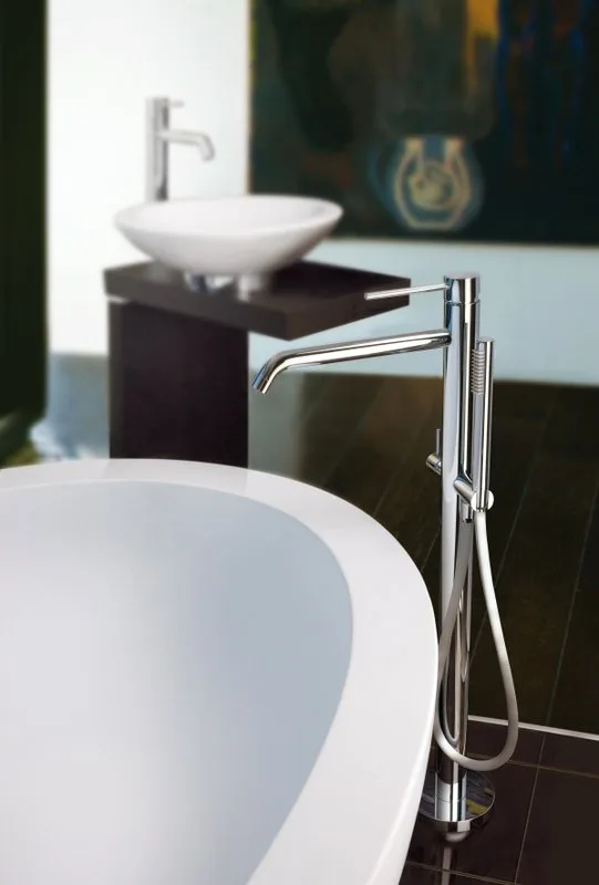 Напольный смеситель для ванны с душем Paffoni Light LIG032CR Sancos — официальный сайт