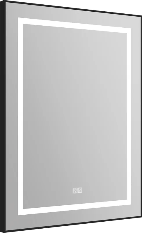 Зеркало BelBagno Kraft SPC-KRAFT-685-885-TCH-WARM-NERO черное, с подогревом Sancos — официальный сайт